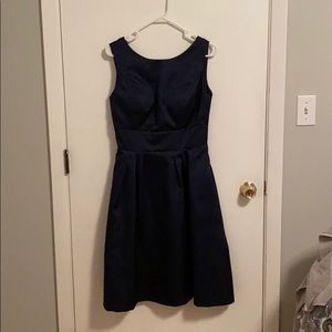 Navy Alfred Sung cocktail dress
